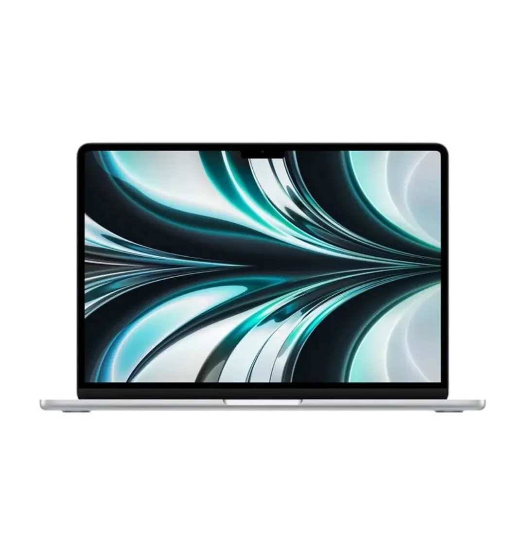 Apple MacBook Air M2 15-inch in Silver, closed laptop top view