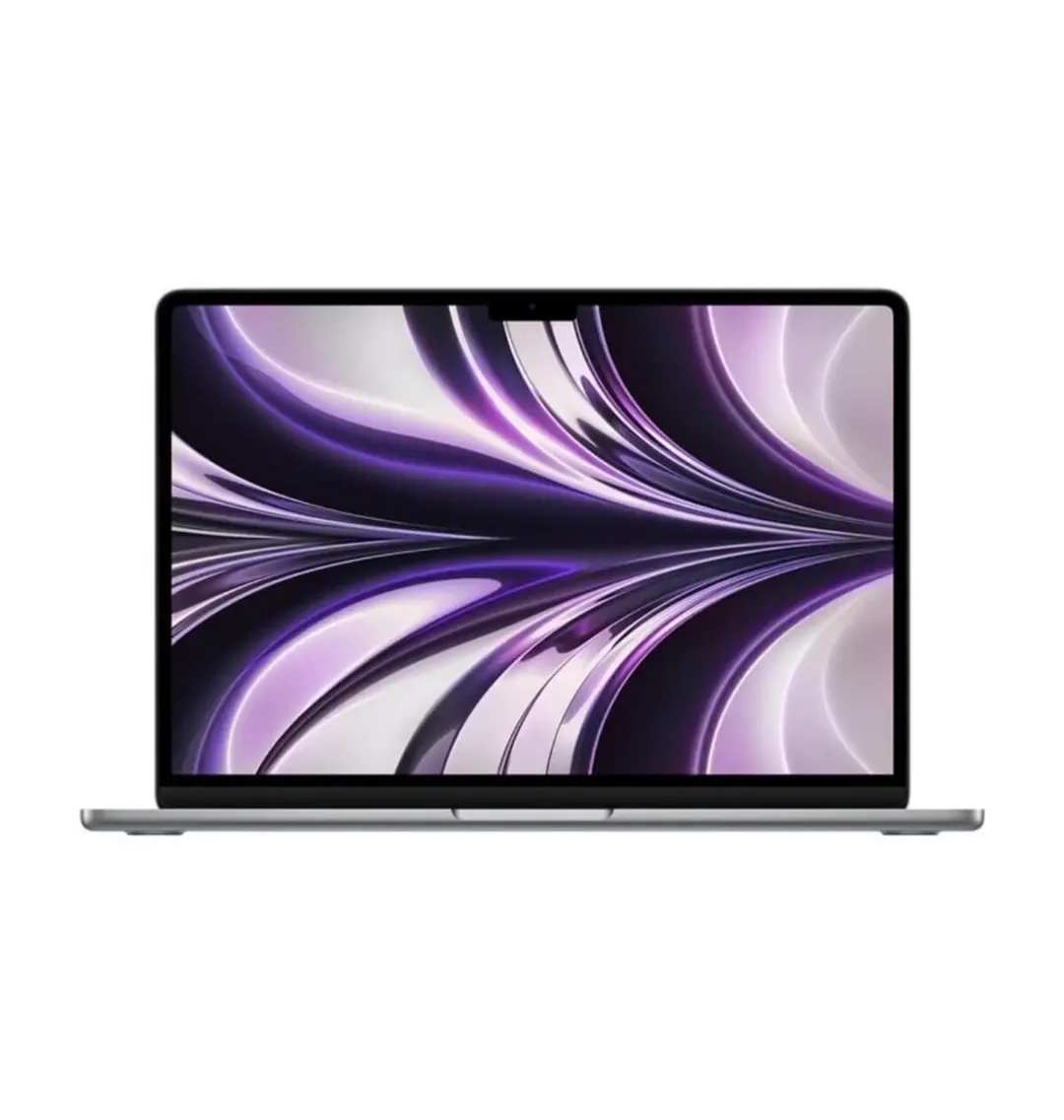 Apple MacBook Air M2 13-inch in Space Gray, closed laptop top view