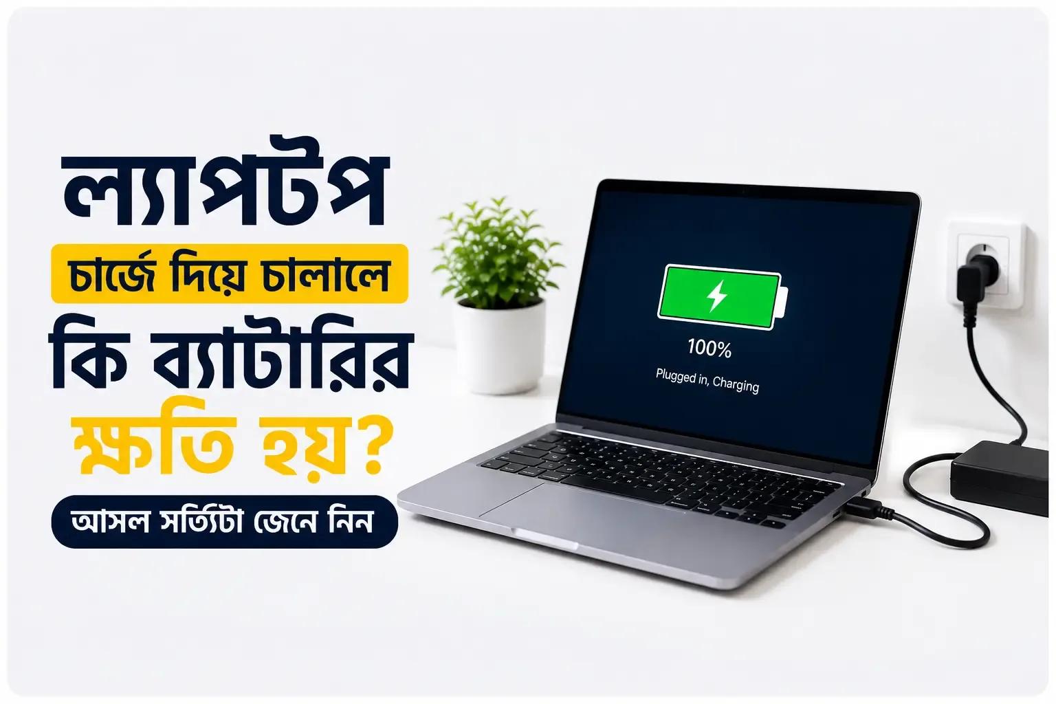 ল্যাপটপ চার্জে দিয়ে চালালে কি ব্যাটারির ক্ষতি হয়? আসল সত্যিটা জেনে নিন