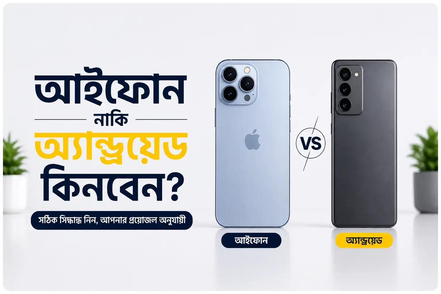 আইফোন নাকি অ্যান্ড্রয়েড — কোনটি কিনবেন? সম্পূর্ণ তুলনা ও গাইড